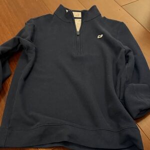 Vineyard Vines Men's Dark Blue Zip-Up Sweater